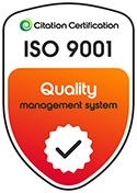 ISO 9001 Quality Management System certification badge