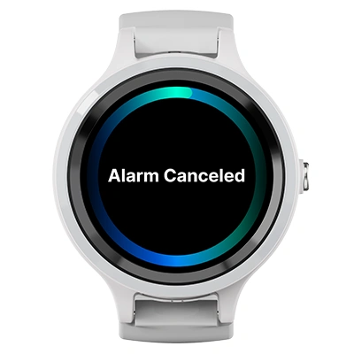 LiveLife watch alarm with simple to use inteface for old people