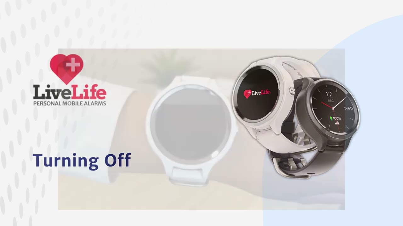 How to turn the watch on and off