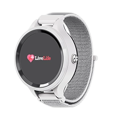 LiveLife Black watch with Brown Leather Bands