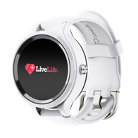 LiveLife Black watch with Brown Leather Bands