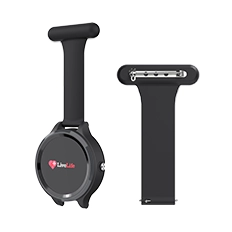 LiveLife Black watch with Black FOB Bands