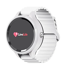 LiveLife Black watch with Brown Leather Bands