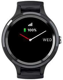 LiveLife Black watch with Brown Leather Bands