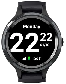 LiveLife Black watch with Brown Leather Bands