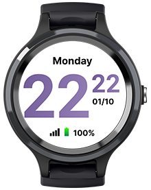 LiveLife Black watch with Brown Leather Bands