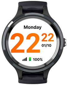 LiveLife Black watch with Brown Leather Bands