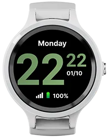 LiveLife Black watch with Citrus Glow face