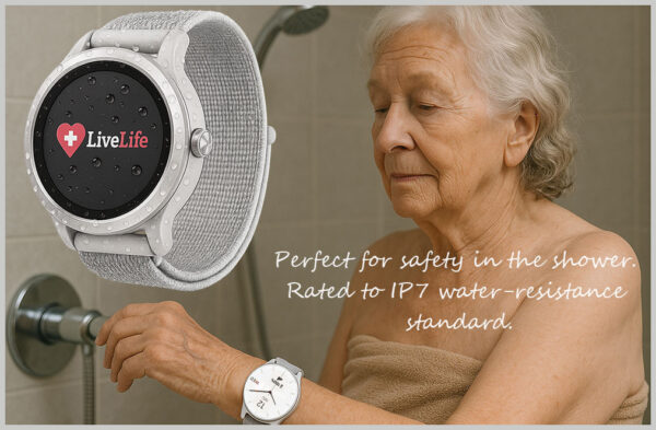 Waterproof Smart Watch with fall detection for seniors