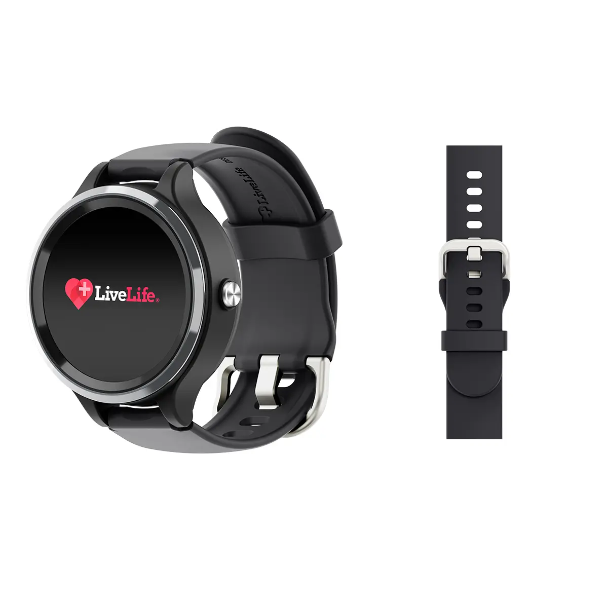 Silicone Band on LiveLife 4G Watch