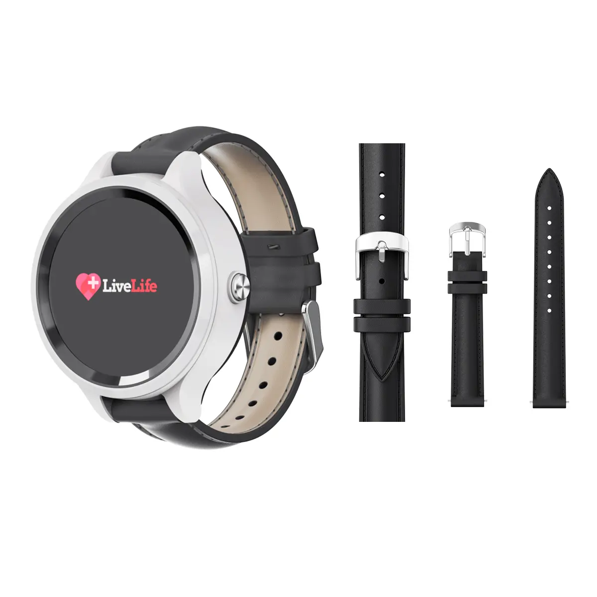 Leather Band on LiveLife 4G Watch